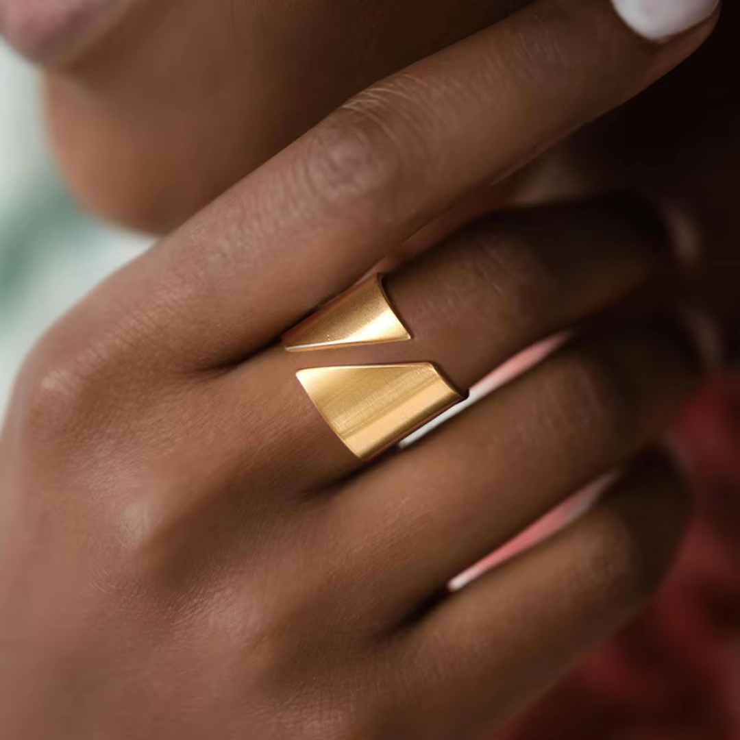 Kyla Modern Geometric Ring