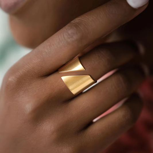 Kyla Modern Geometric Ring