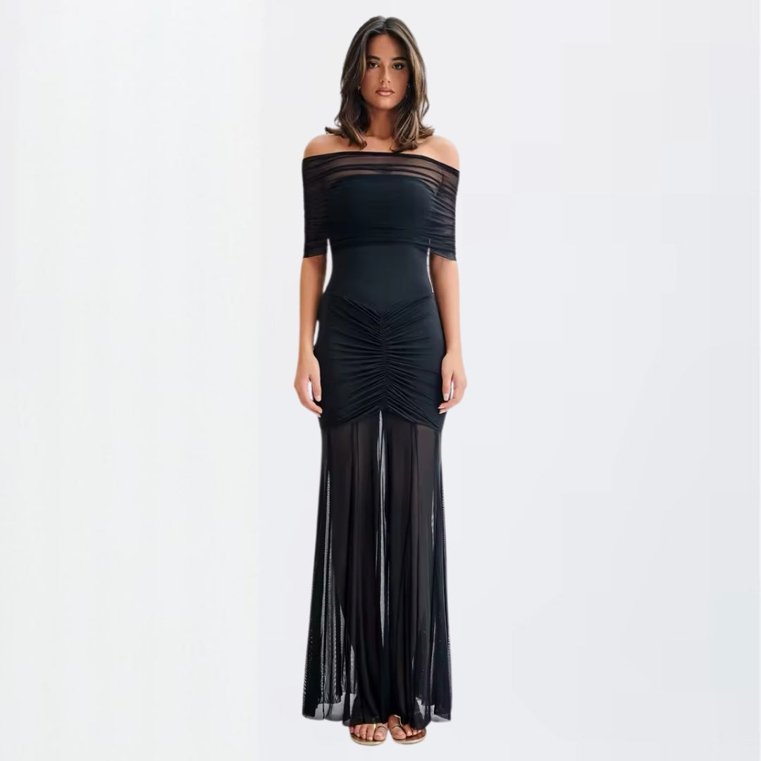 Midnight Elegance Maxi Dress