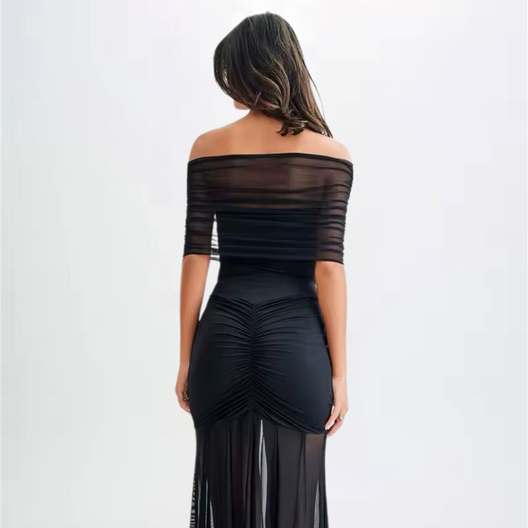 Midnight Elegance Maxi Dress