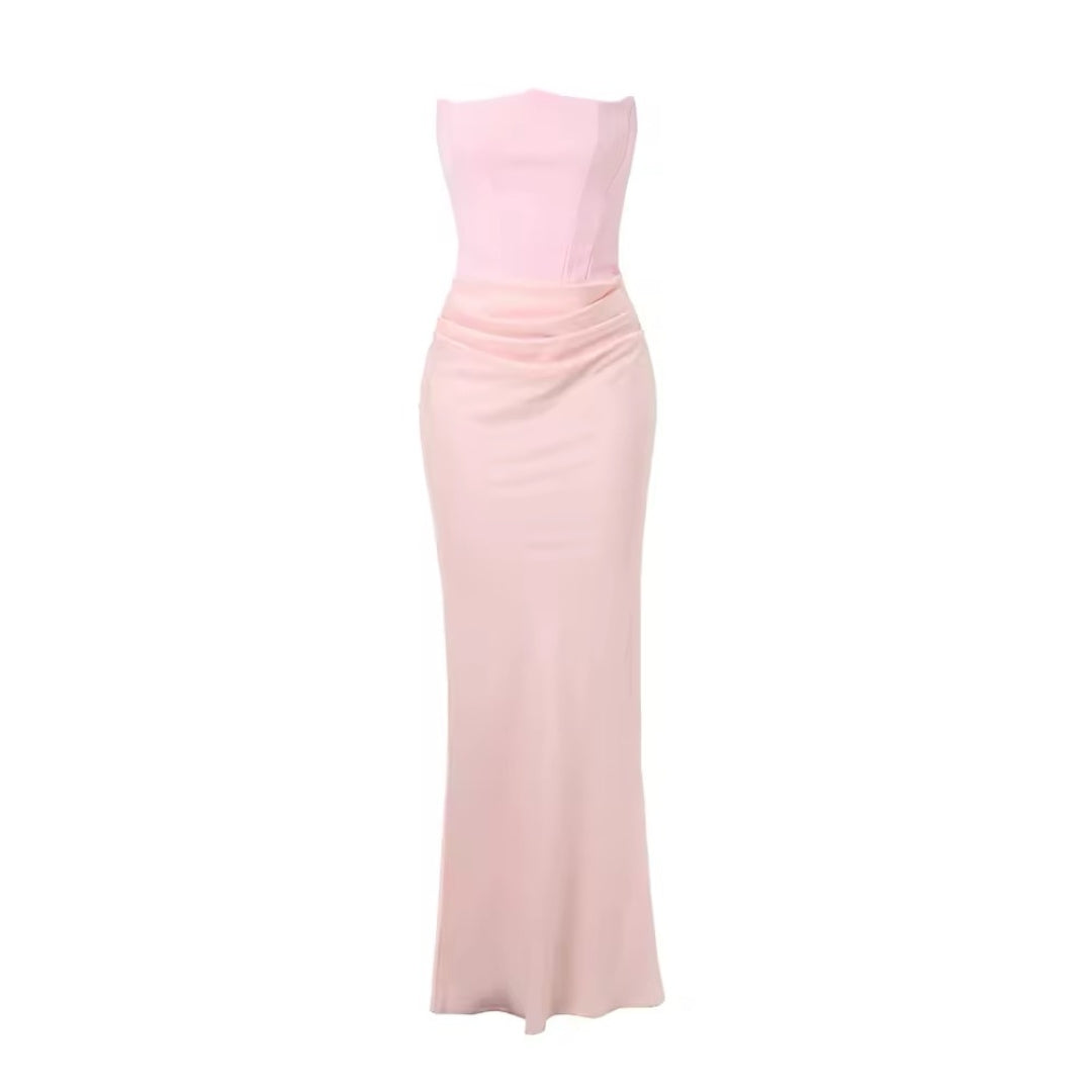 Maxi dress Rosé Luxe
