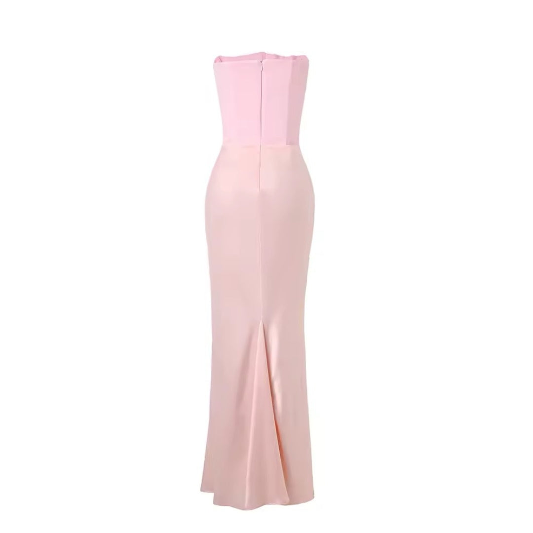 Maxi dress Rosé Luxe