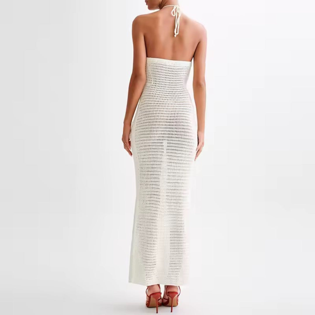 Strickkleid mit Blumen