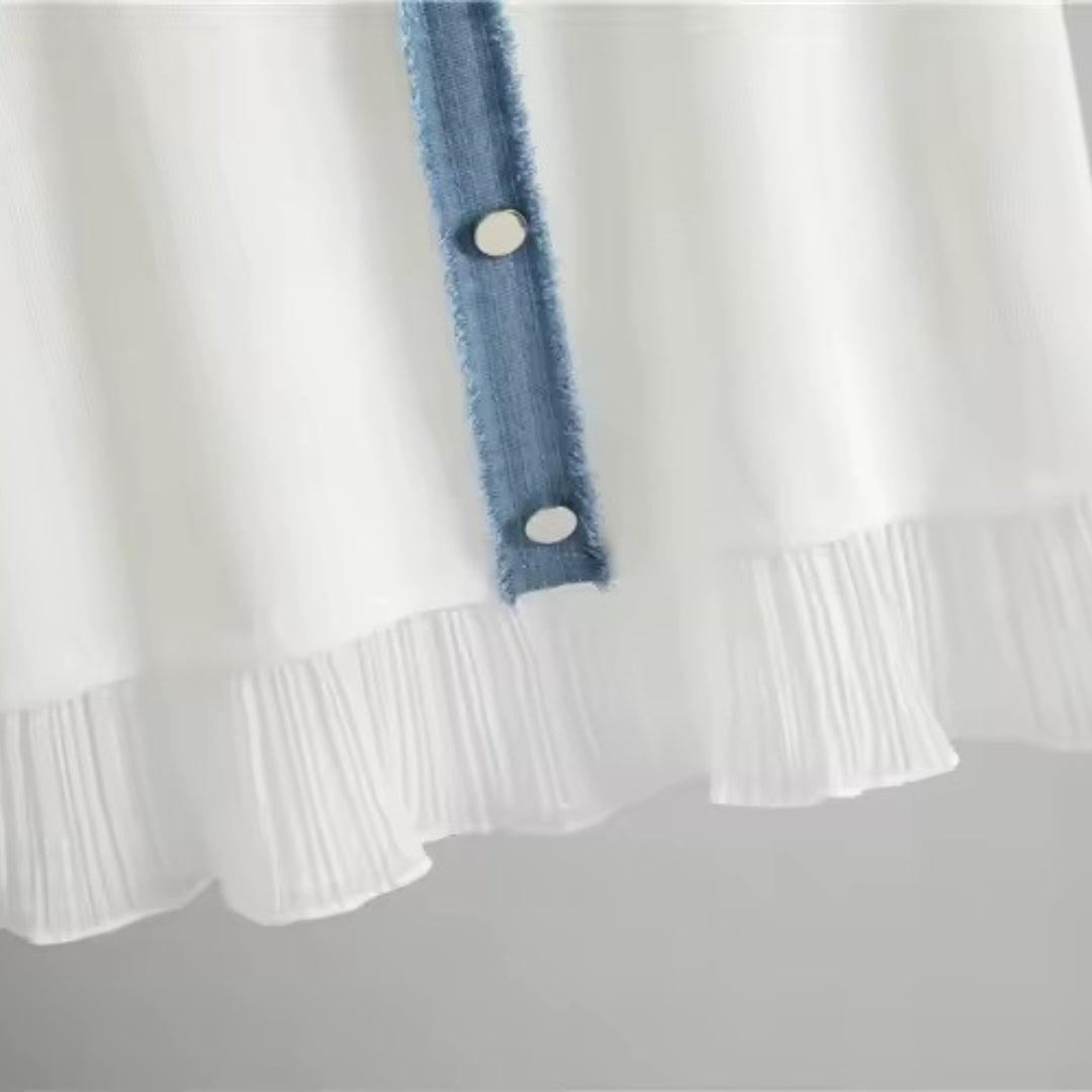 Rhea Plissee Minikleid