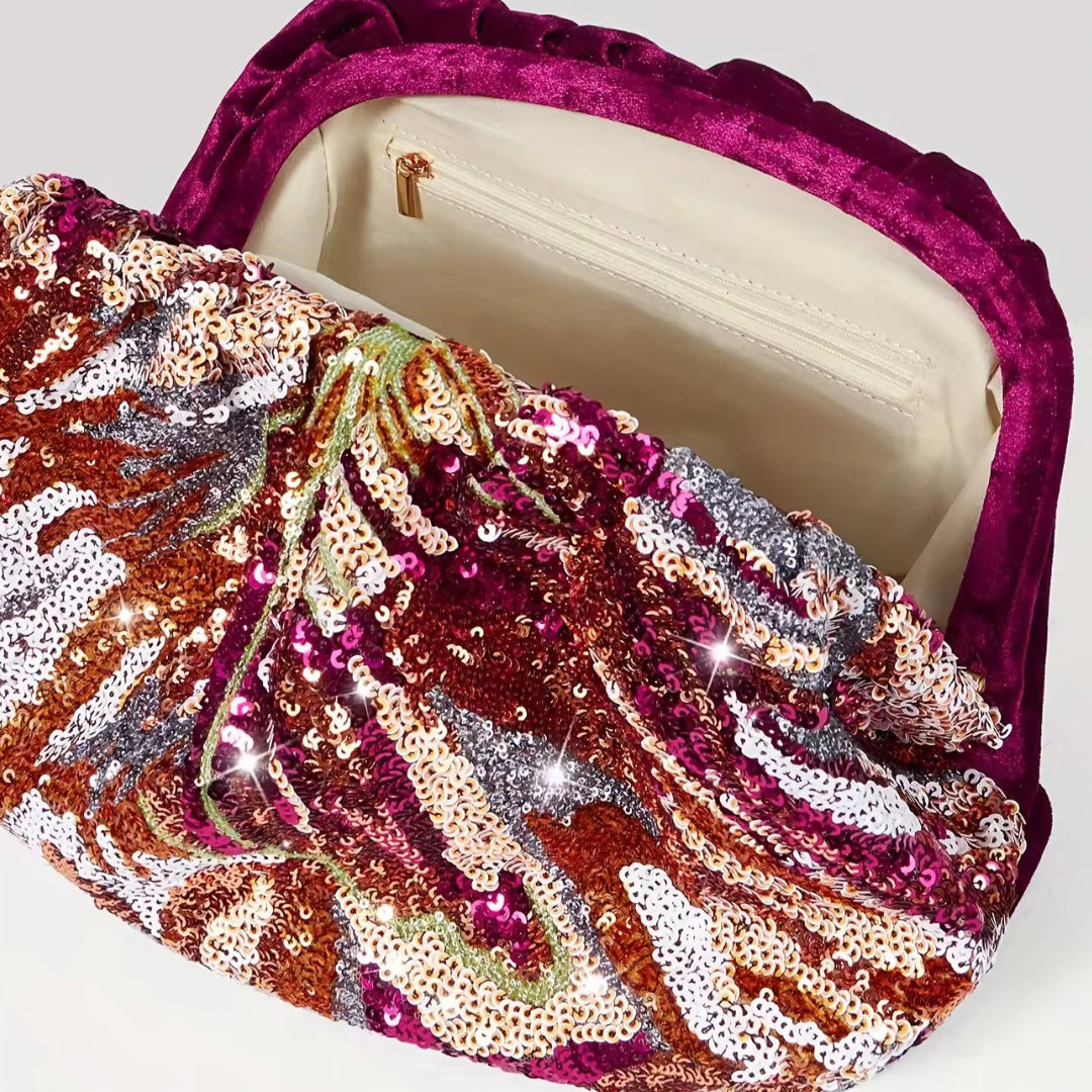 Rose Red Clutch