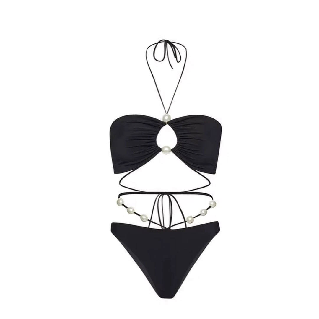 Bikini mit Perlen
