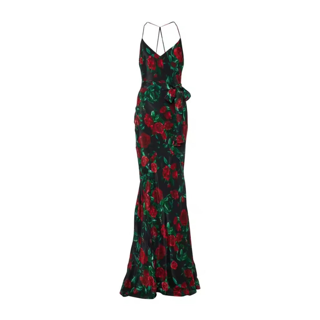 Maxikleid mit Blumen
