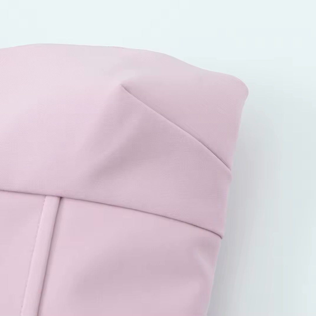 Trägerloses Kleid mit Schleife