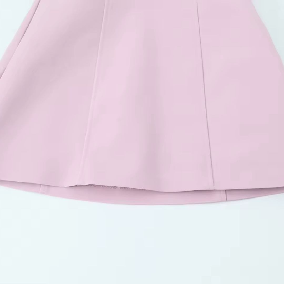 Trägerloses Kleid mit Schleife