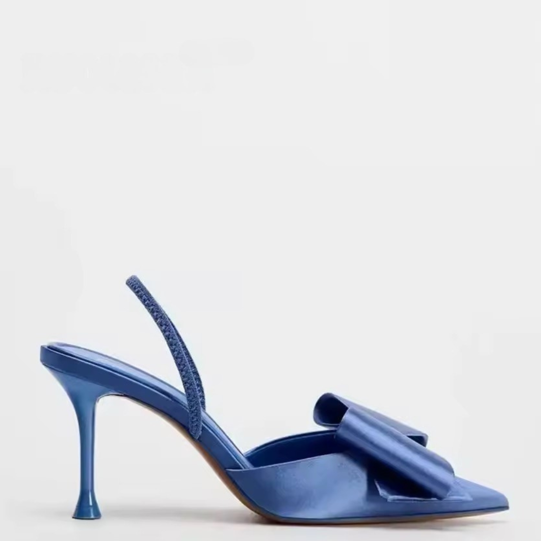 Satin Slingback Pumps