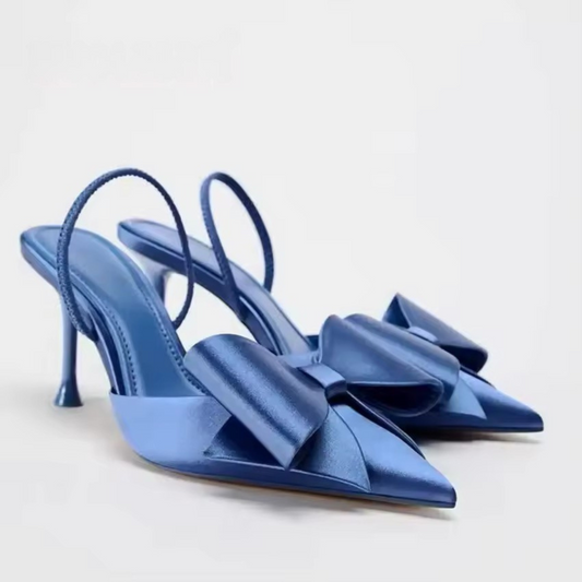 Satin Slingback Pumps