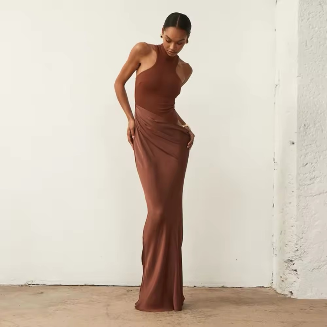 Marron Enchanté dress