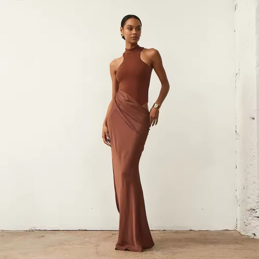 Marron Enchanté Kleid