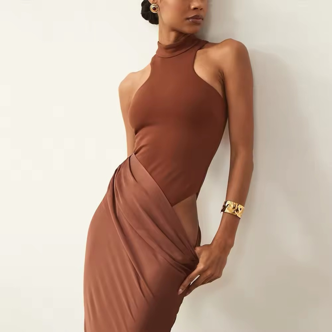 Marron Enchanté dress