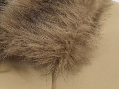 Jacke mit Kunstpelz-Kragen