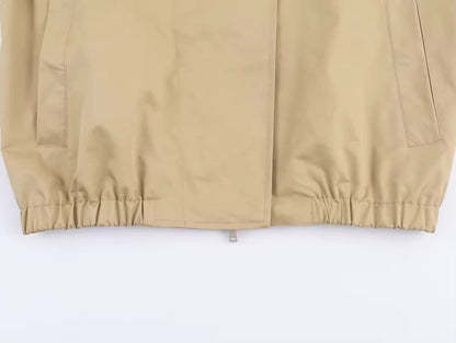 Jacke mit Kunstpelz-Kragen