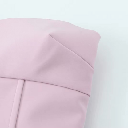 Trägerloses Kleid mit Schleife