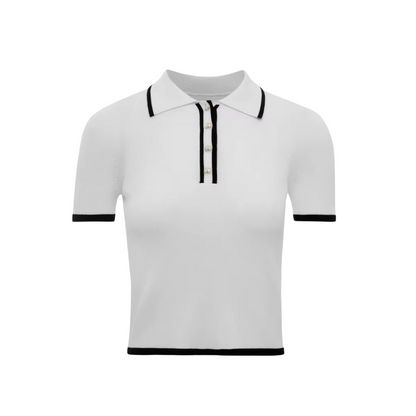 Strickshirt mit Polokragen